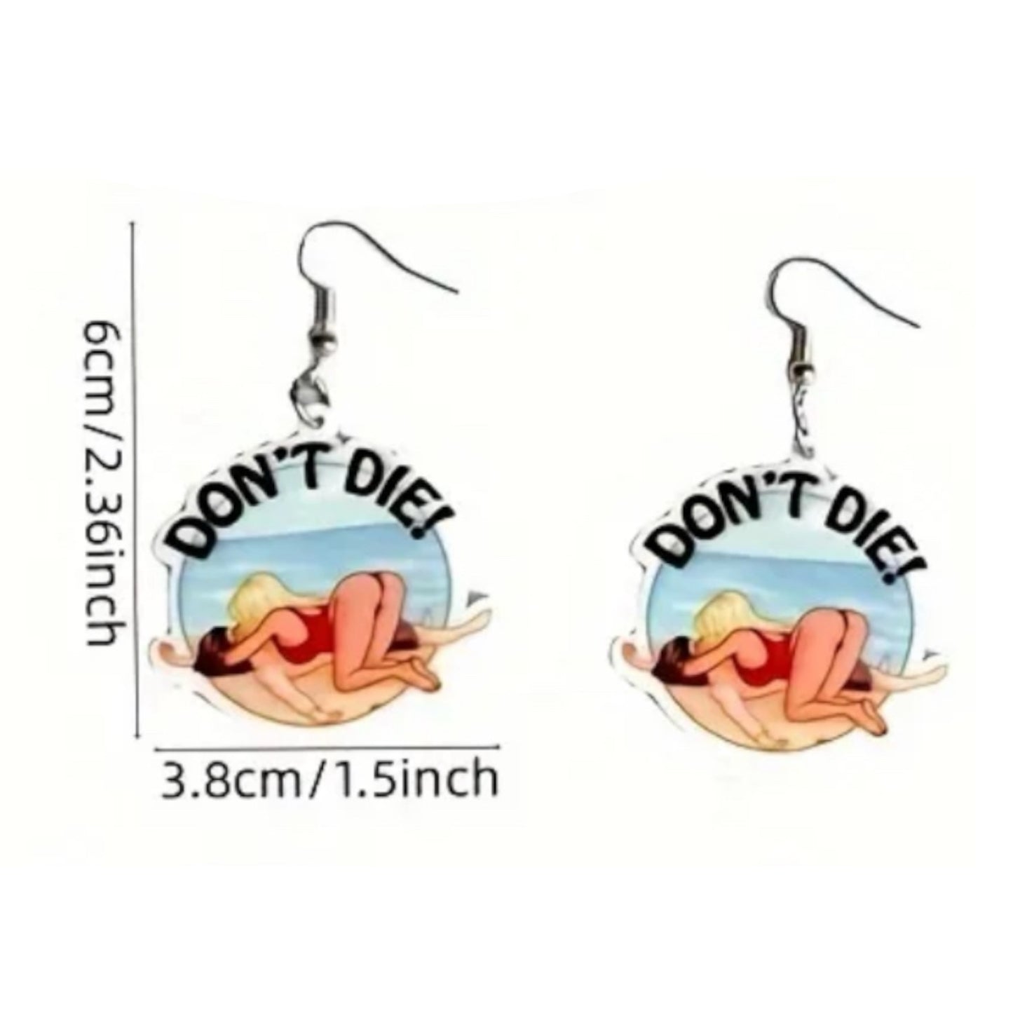 Kinky Pleasure - T104 - Earrings - Please Don't Die