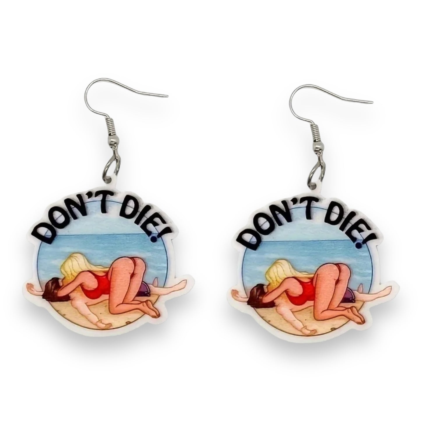 Kinky Pleasure - T104 - Earrings - Please Don't Die