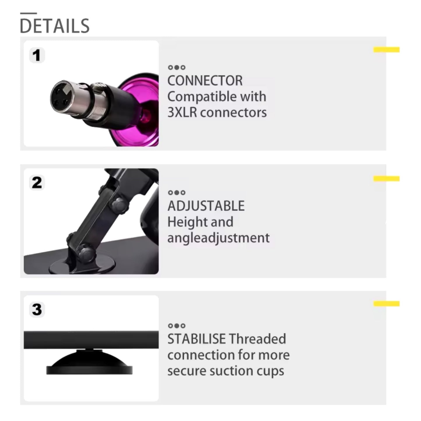 Kinky Pleasure - AX107 - Fuck Machine with Crystal Dildo Attachment - Remote Control - Includes 2 Attachments