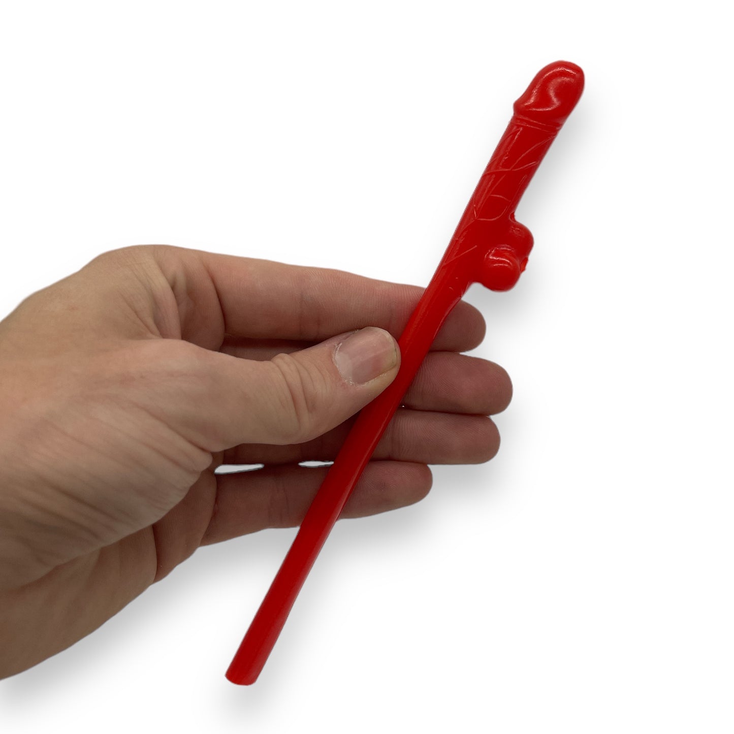 Kinky Pleasure - KP007 - Penis Straws - 10pcs - Red - New Package