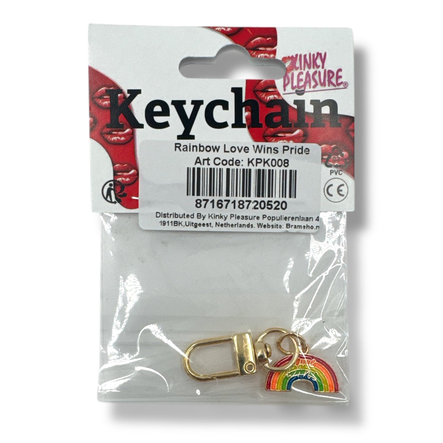 Kinky Pleasure - KPK008 - Keychain - Rainbow Love Wins Pride