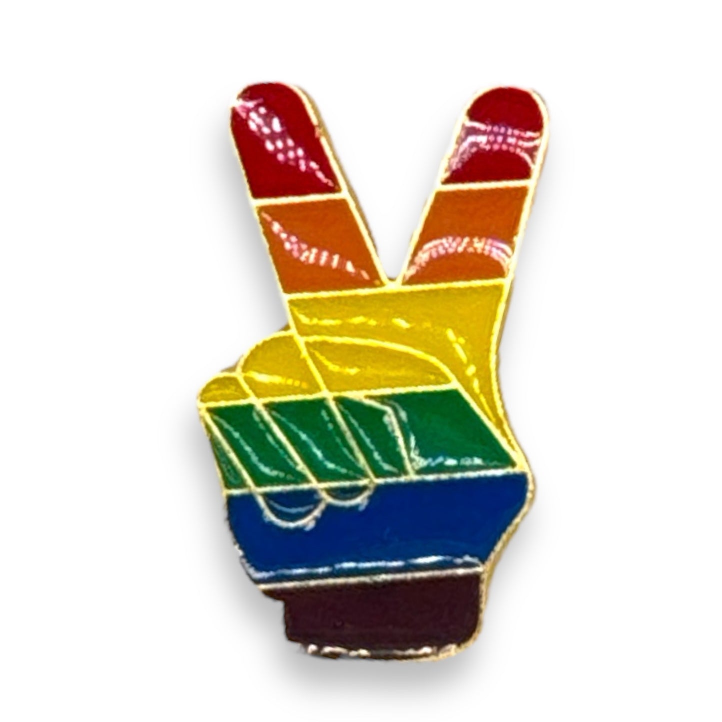Kinky Pleasure - KPB033 - Badge / Pin - Hands Peace - 3,3x2,0cm