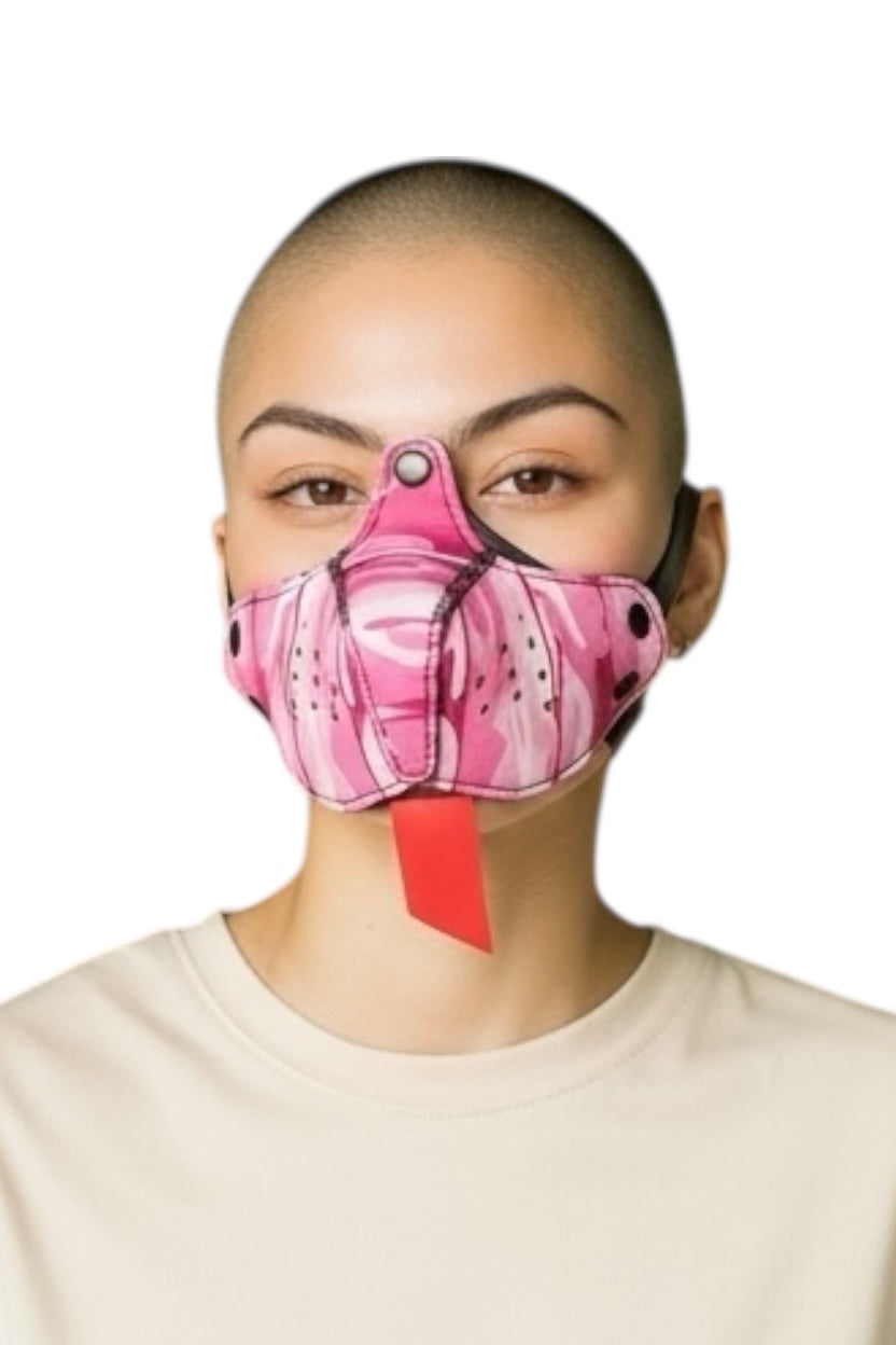 Kinky Pleasure – KPPP005 – Puppy Play Dog Mask – Smaller Size – Camo Pink Edition