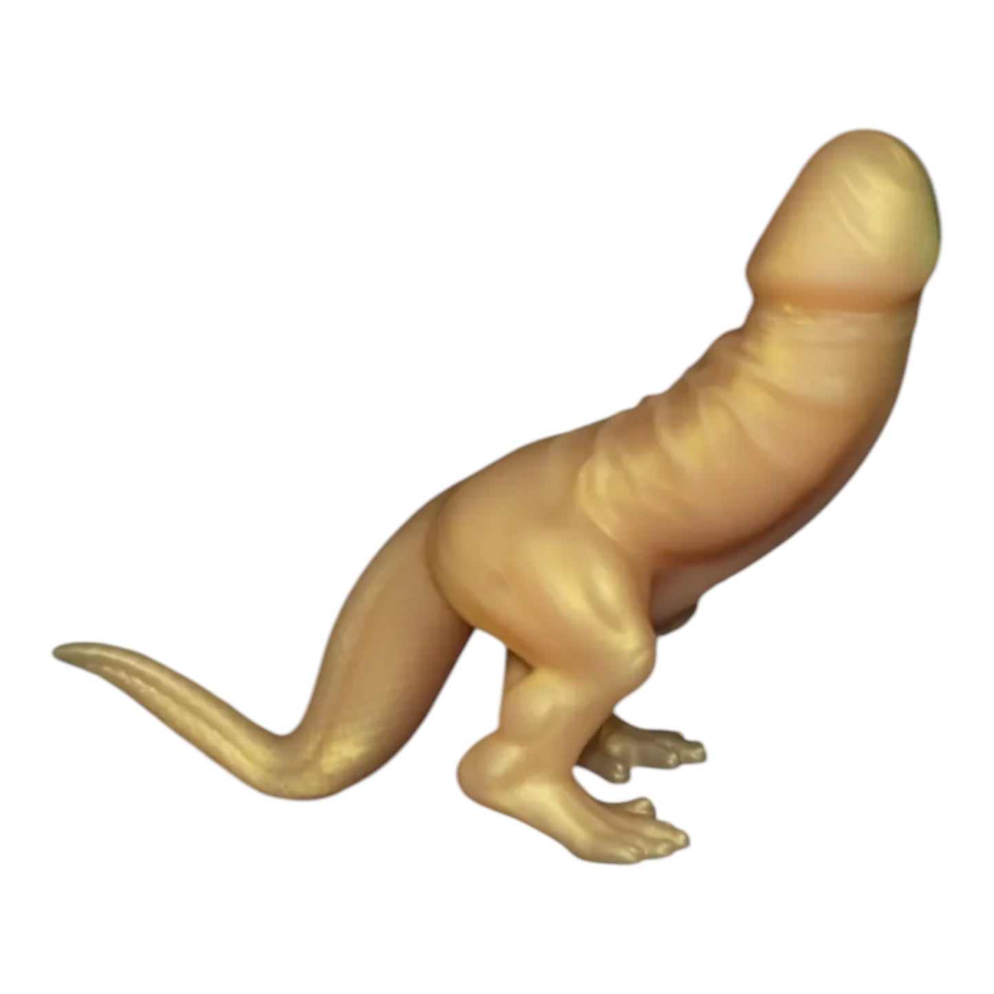 XXLTOYS - T186 - DINO - Realistic Dino Desing - Gold - Lengte 24cm x 8cm - Dia Head 4,8cm - Insert Length: 12cm