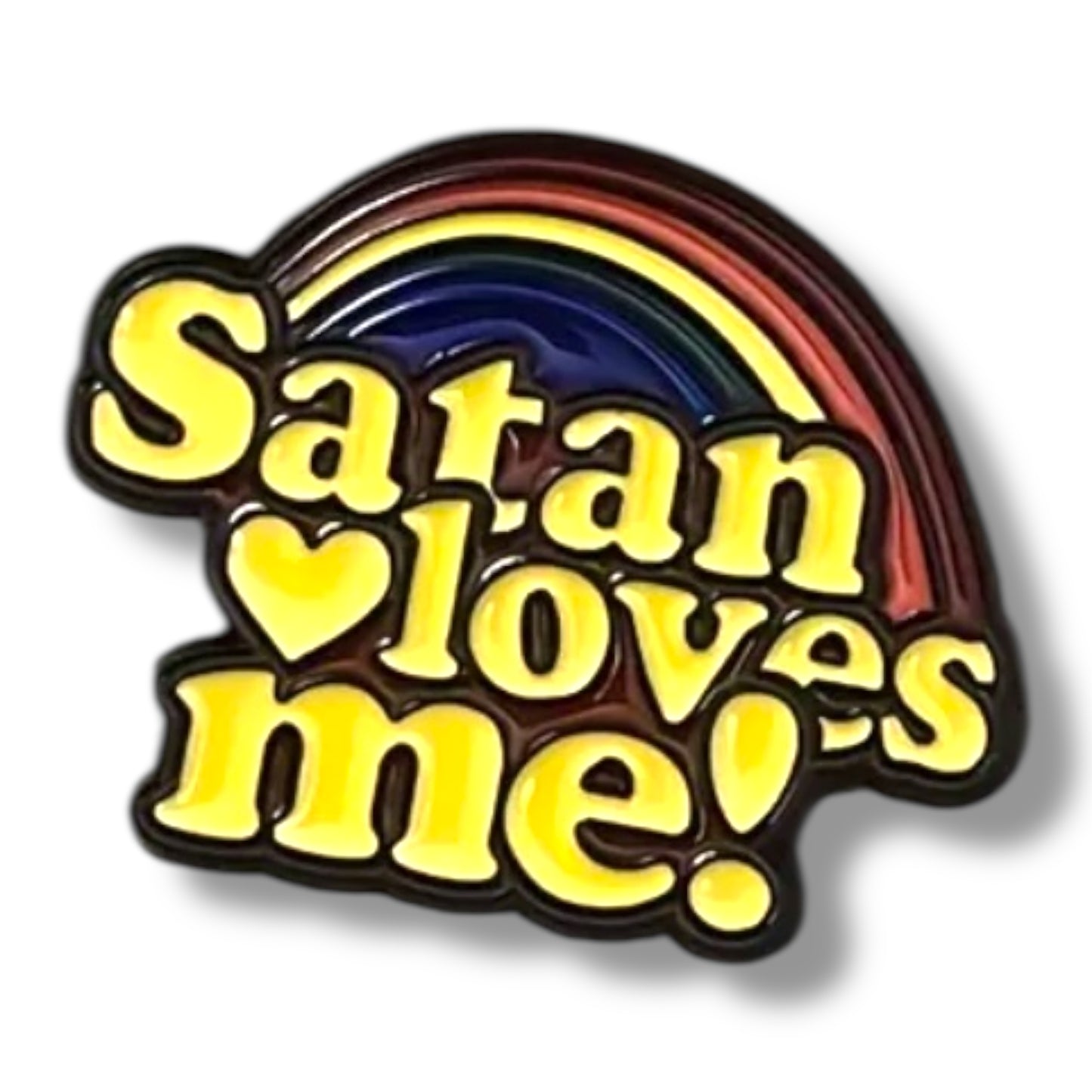 Kinky Pleasure - KPB055 - Badge / Pin - Satan Loves Me