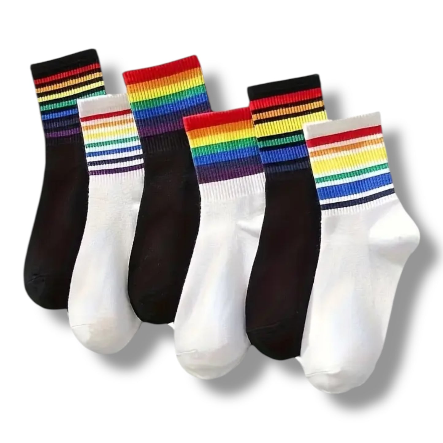 Kinky Pleasure - T210 - Socks Rainbow – 6 Pair