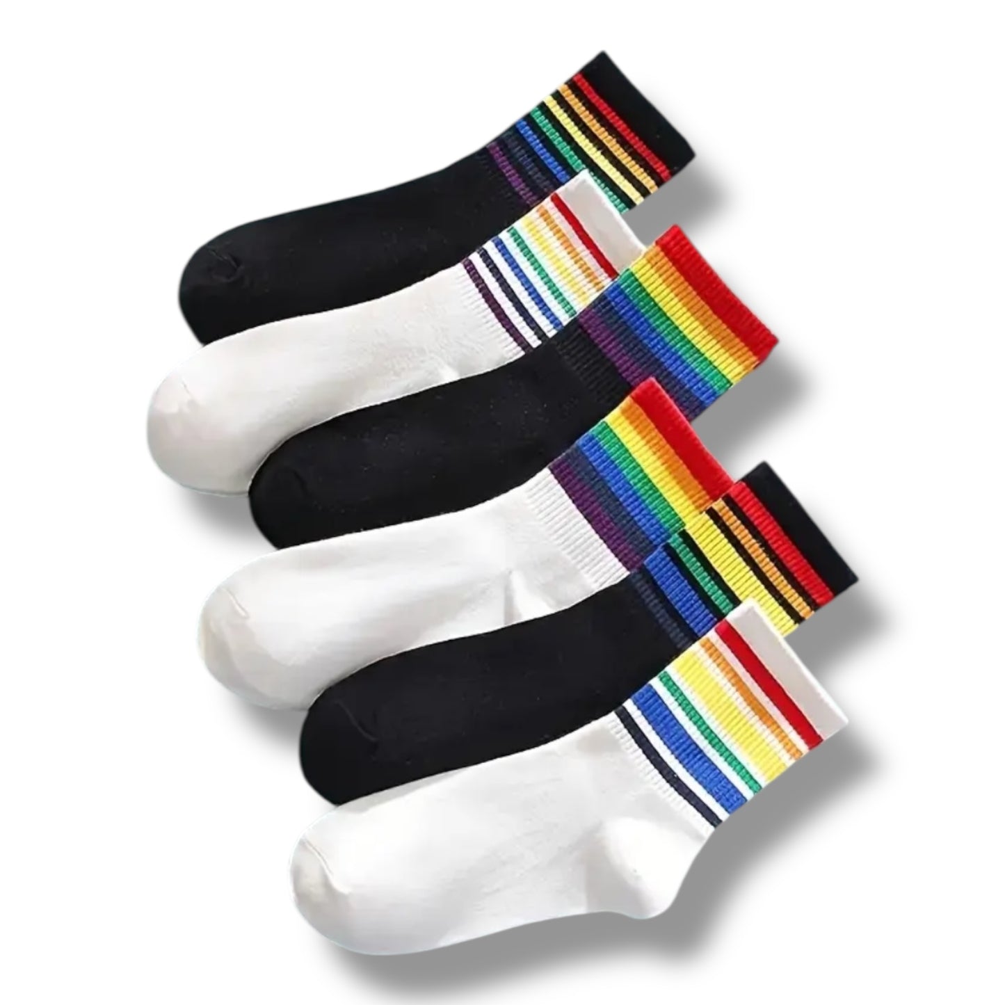 Kinky Pleasure - T210 - Socks Rainbow – 6 Pair