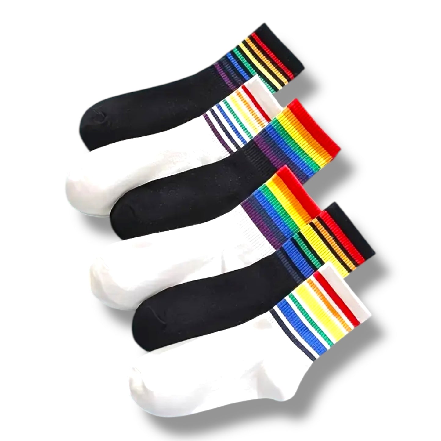 Kinky Pleasure - T210 - Socks Rainbow – 6 Pair