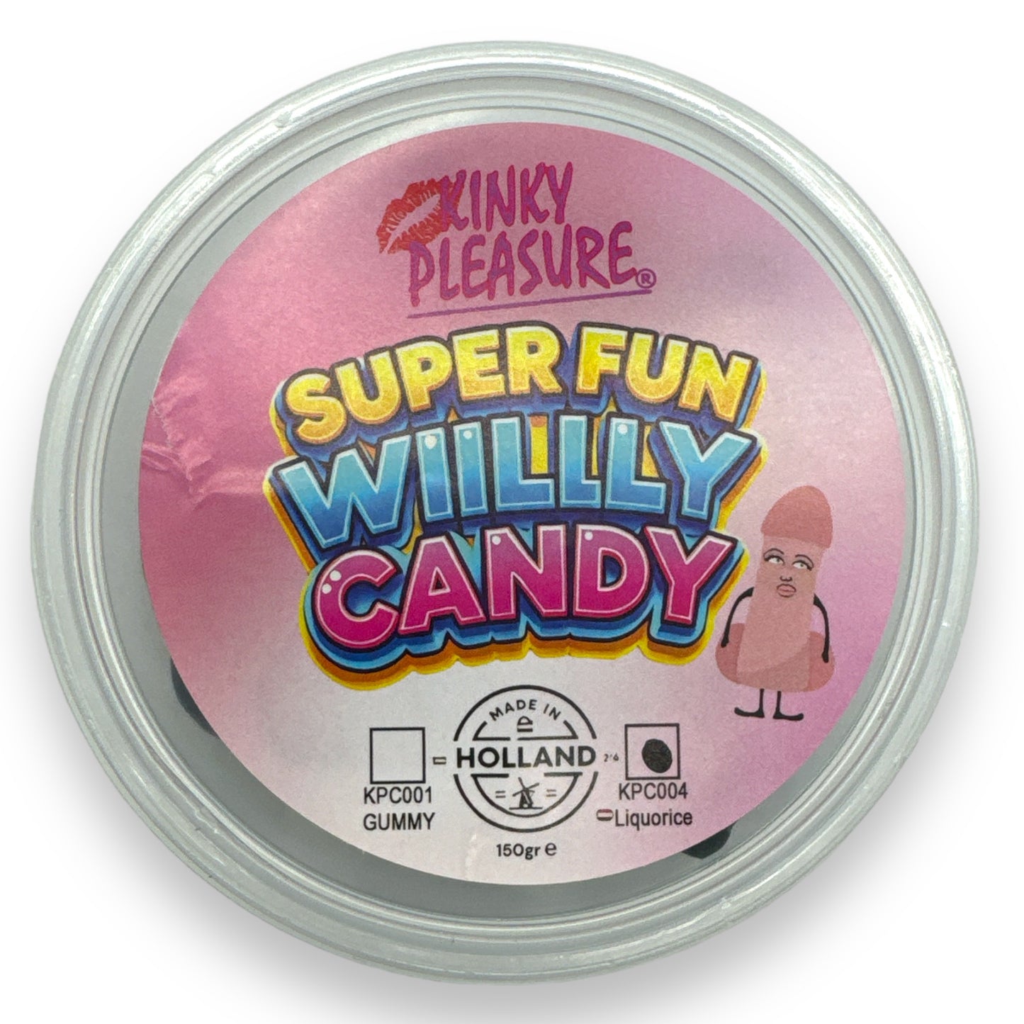 Kinky Pleasure - KPC004 - Super Fun Willy Candy - Liqurice - 150 grams