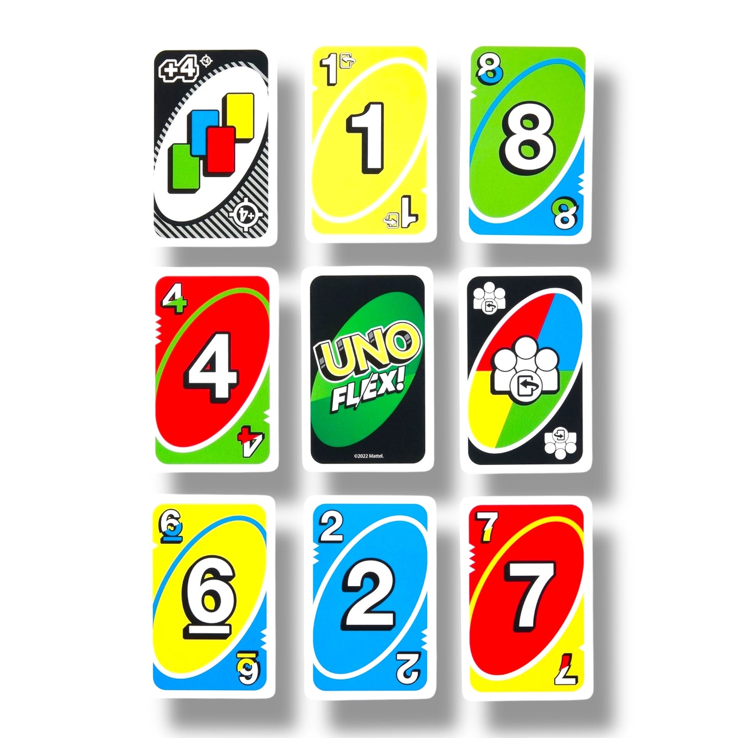 Mattel - KV006 - UNO FLEX - Card Game For Whole Family ( Colourblind Edition)