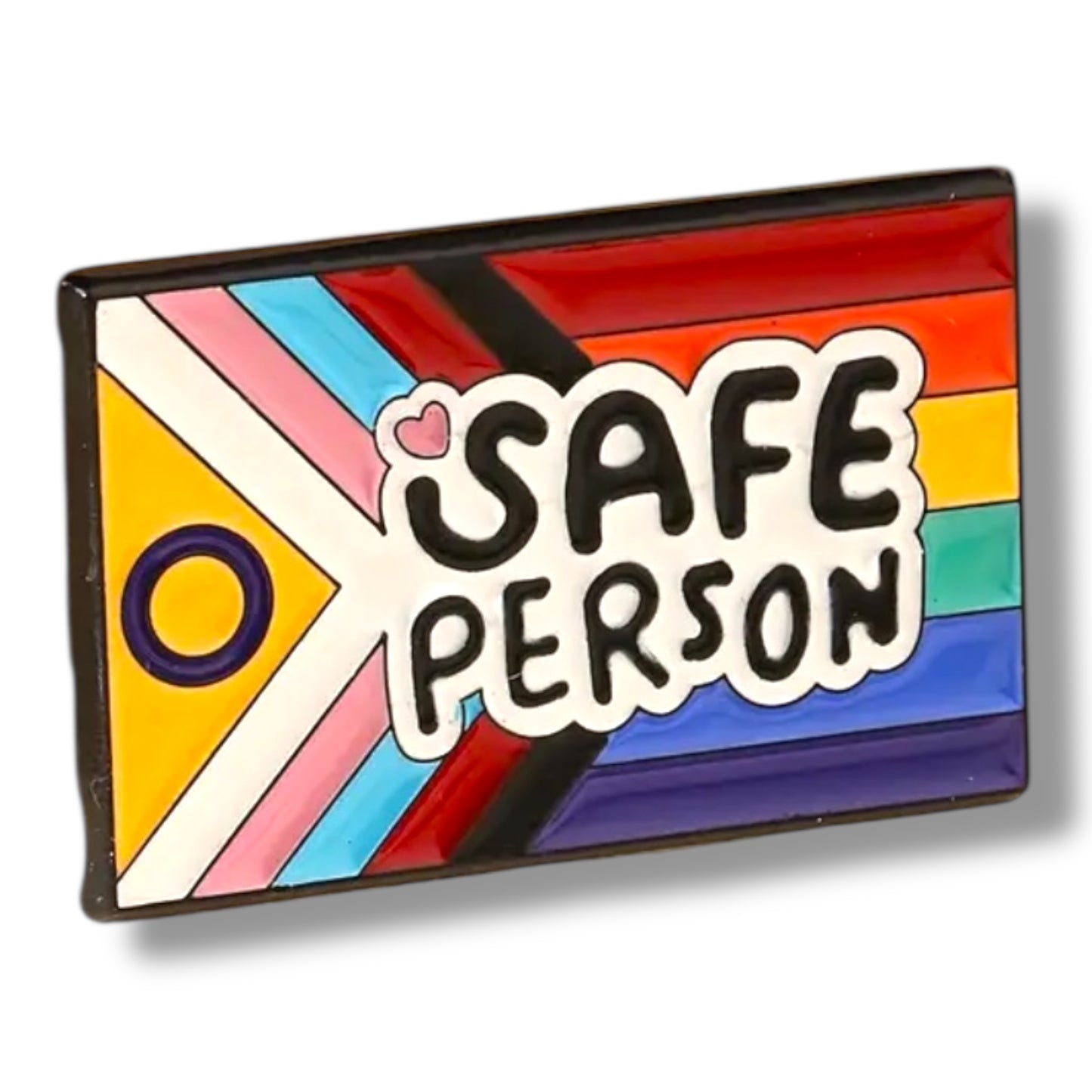 Kinky Pleasure - KPB059 - Badge / Pin - LGBTQ Plate Safe Person