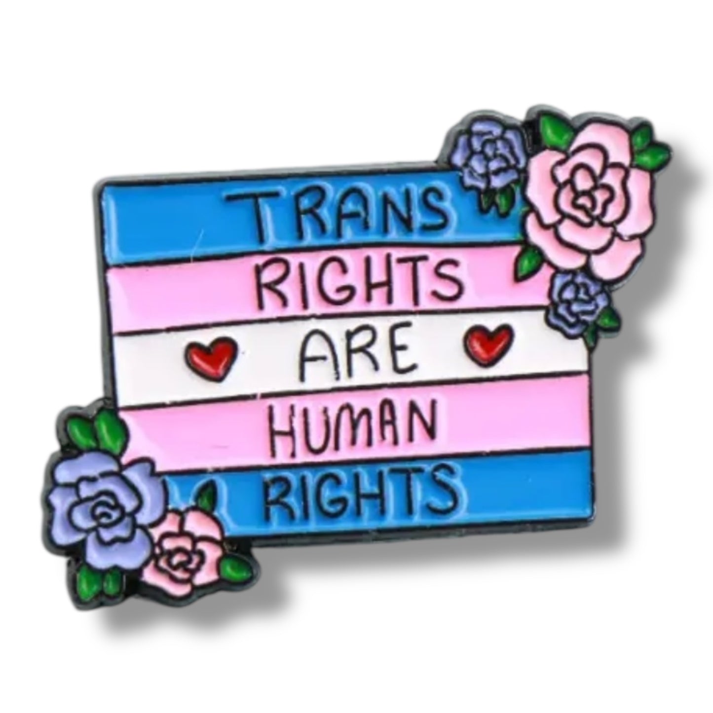 Kinky Pleasure - KPB060 - Badge / Pin - Trans Rights Are Human Rights