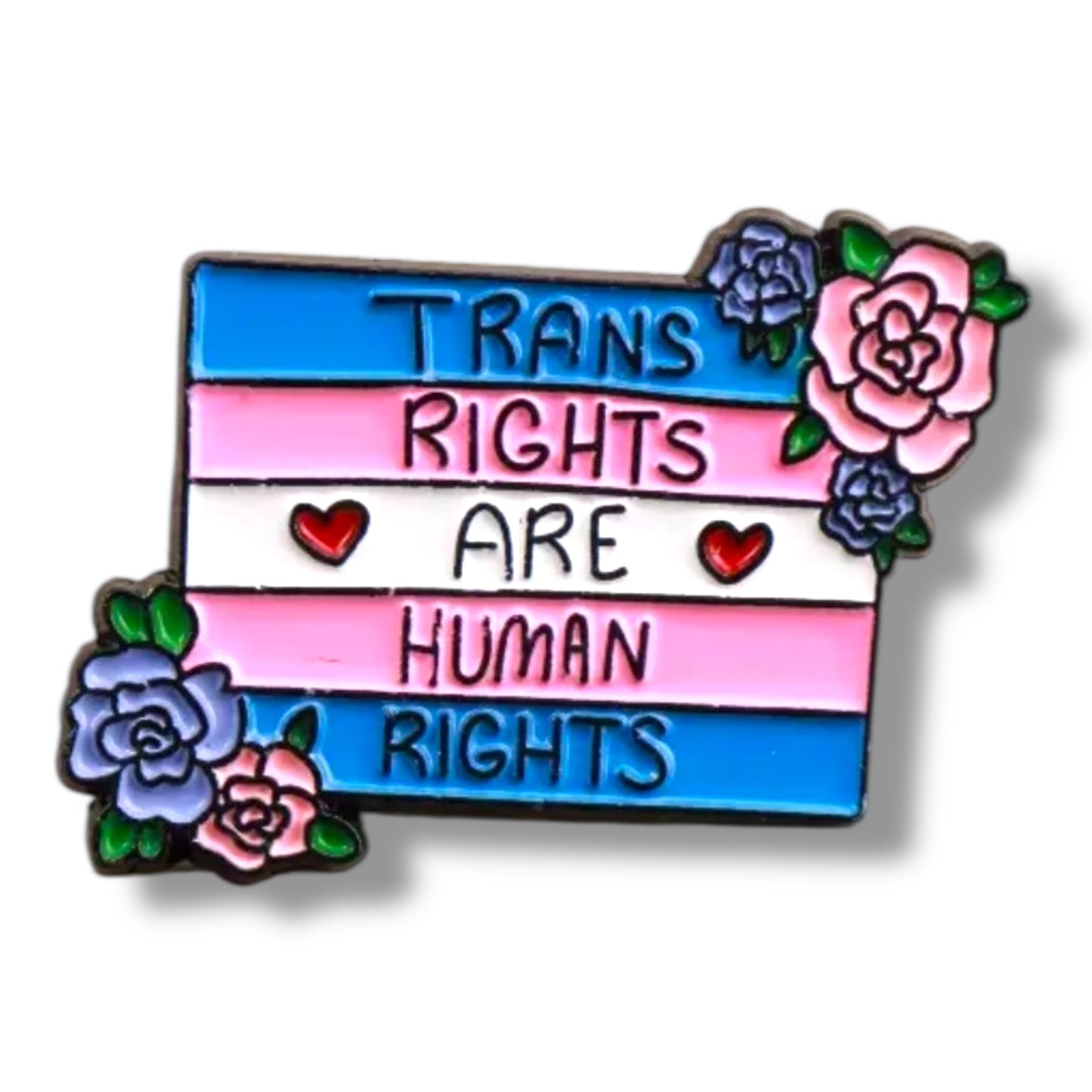 Kinky Pleasure - KPB060 - Badge / Pin - Trans Rights Are Human Rights