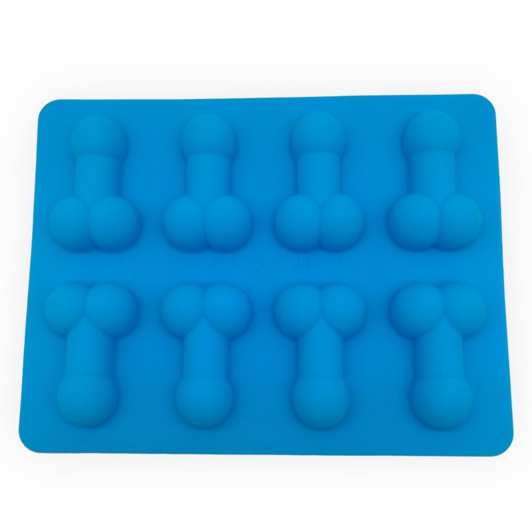 Kinky Pleasure - KP009 - Penis Baking/Ice Mold – Blue – Silicone – 18x14 cm