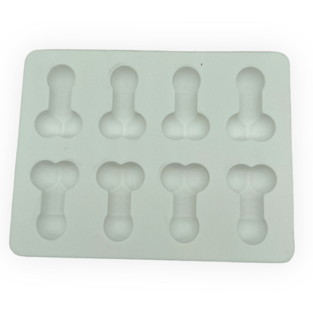 Kinky Pleasure - KP009 - Penis Baking/Ice Mold – White – Silicone – 18x14 cm
