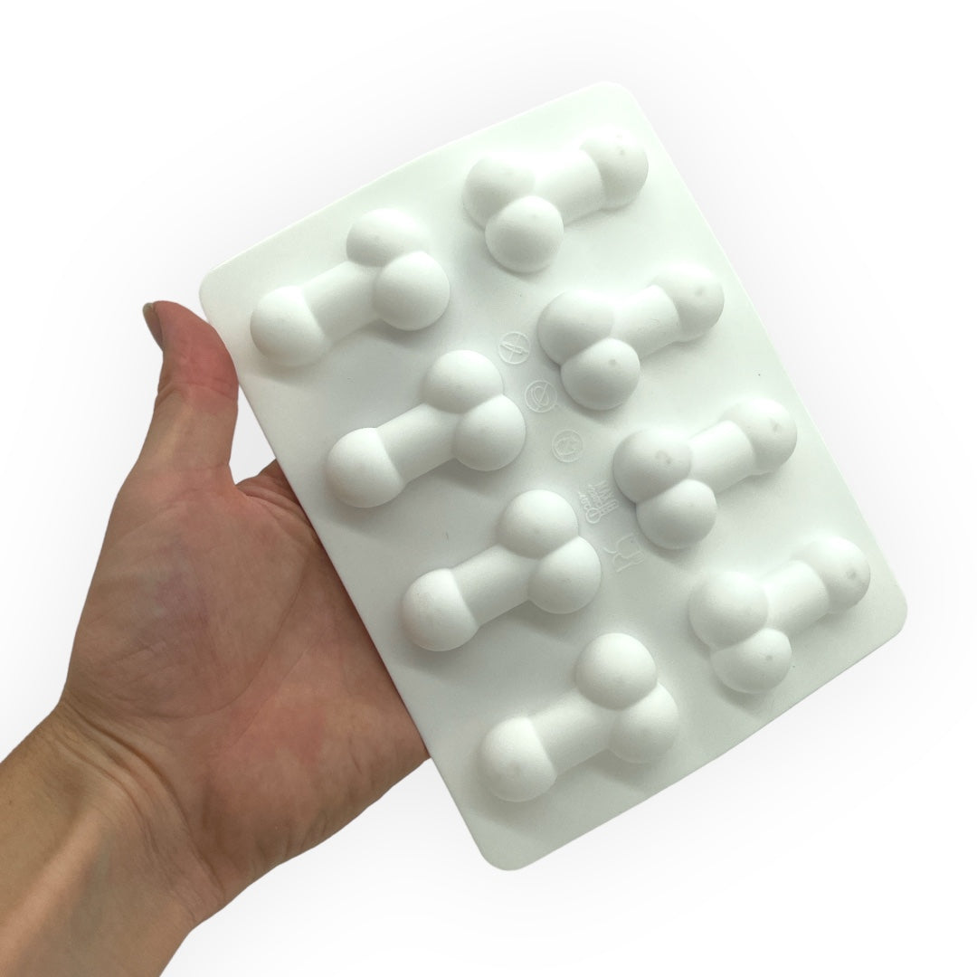 Kinky Pleasure - KP009 - Penis Baking/Ice Mold – White – Silicone – 18x14 cm