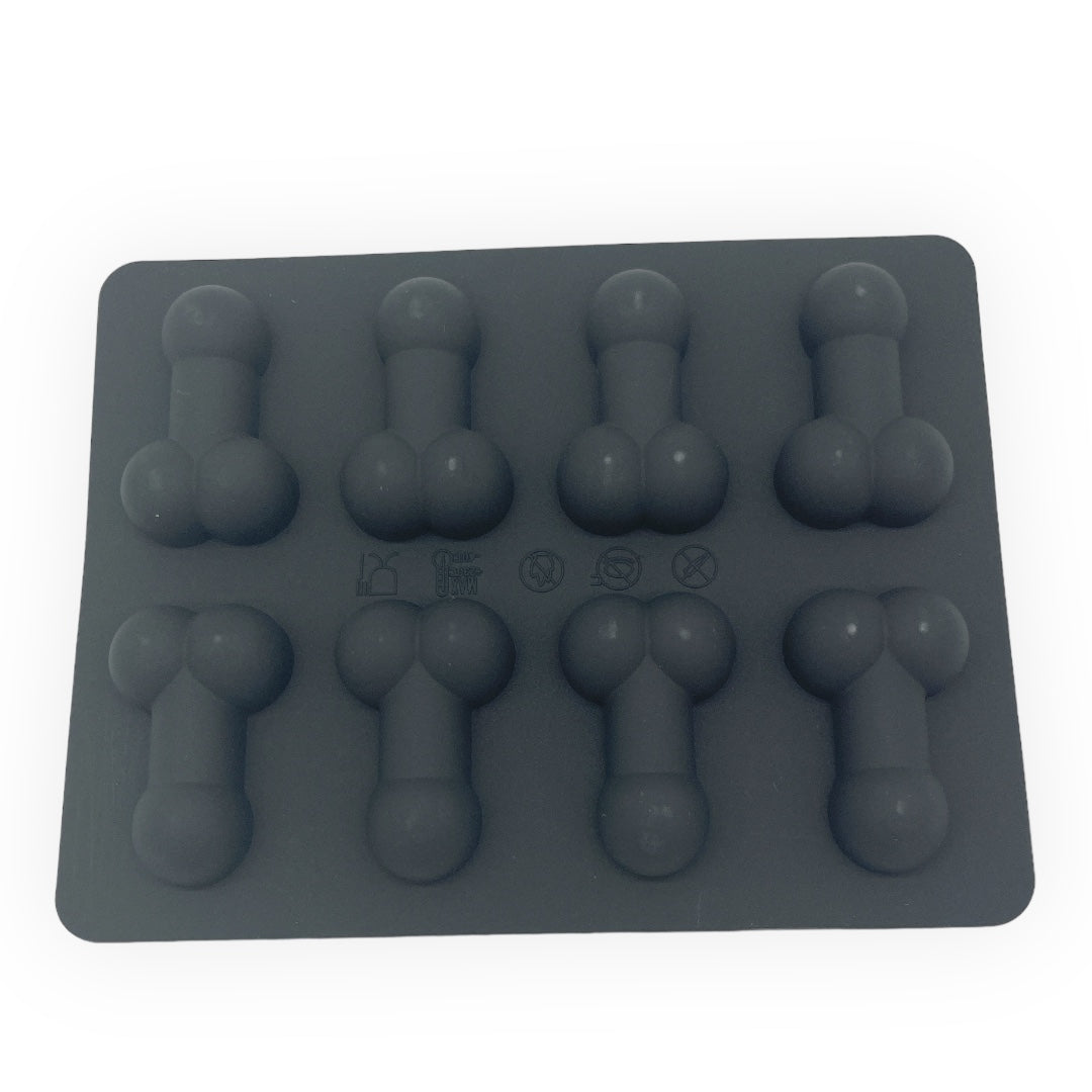 Kinky Pleasure - KP009 - Penis Baking/Ice Mold – Black – Silicone – 18x14 cm