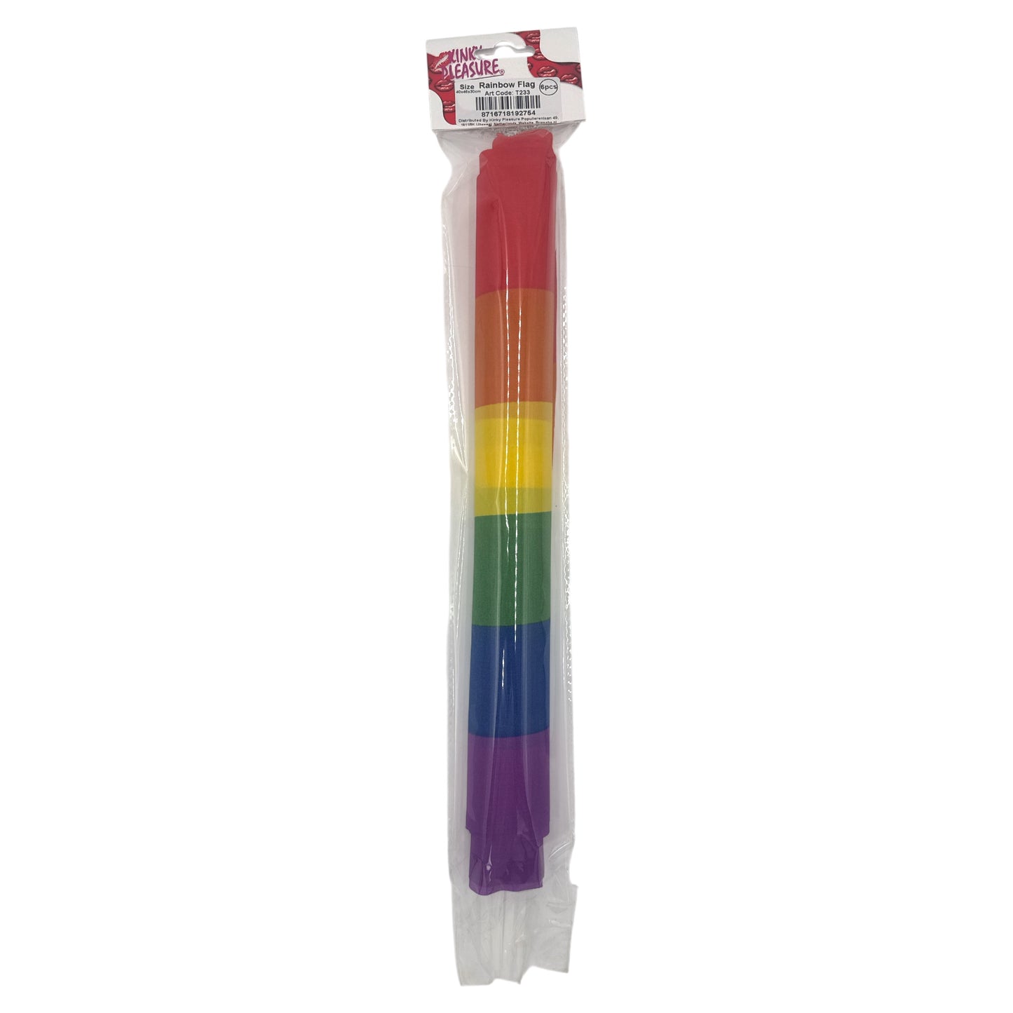 Kinky Pleasure - KPP006 - Rainbow Pride Flag - 6 Pieces - 40x46x30cm - Large