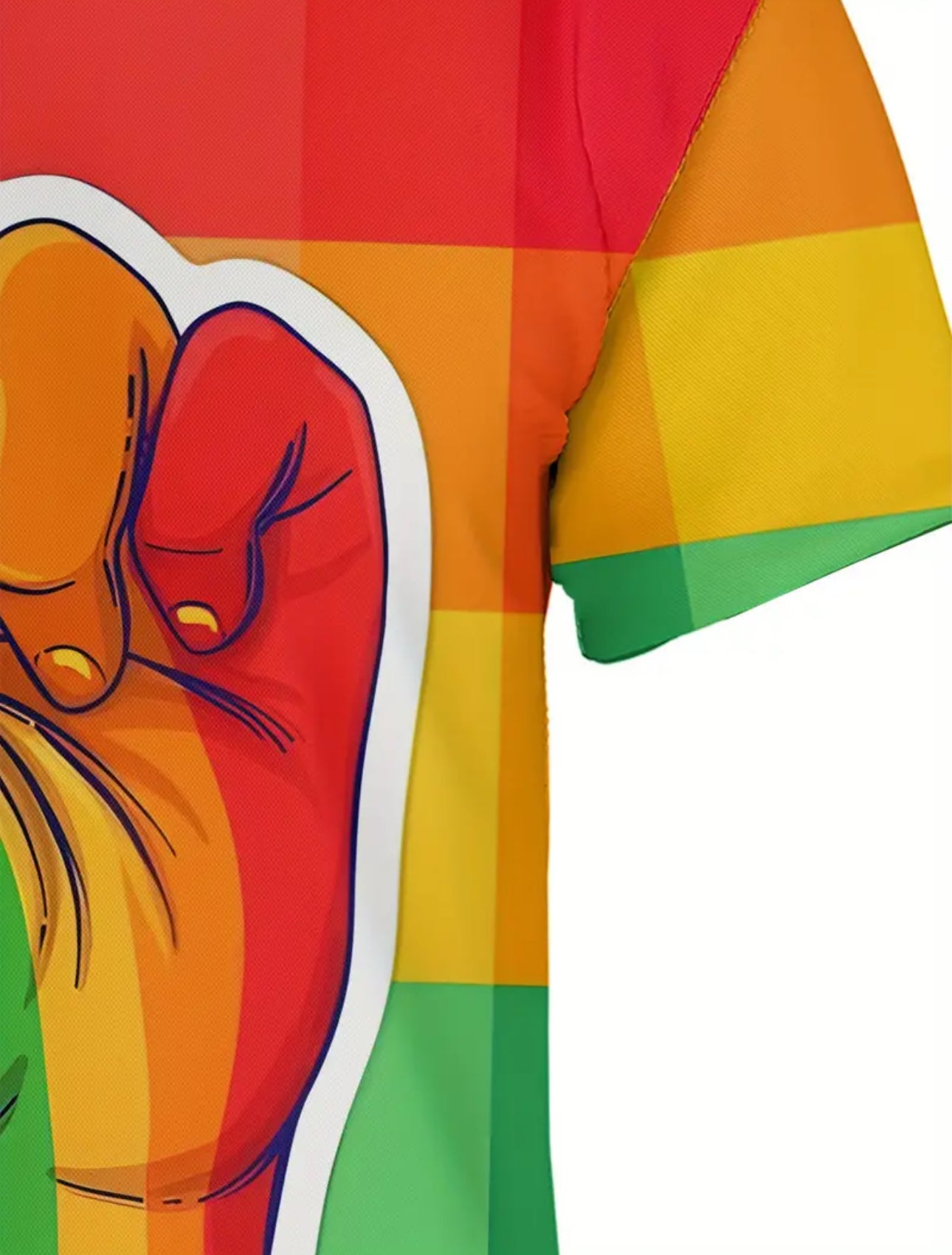 Kinky Pleasure - T133 - Pride Rainbow T Shirt - 3 Sizes