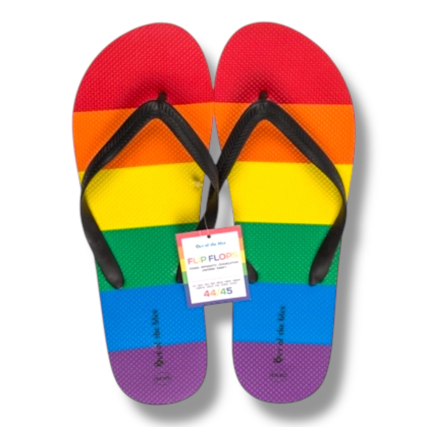 Kinky Pleasure - OB149 - Pride Rainbow Flip Flops