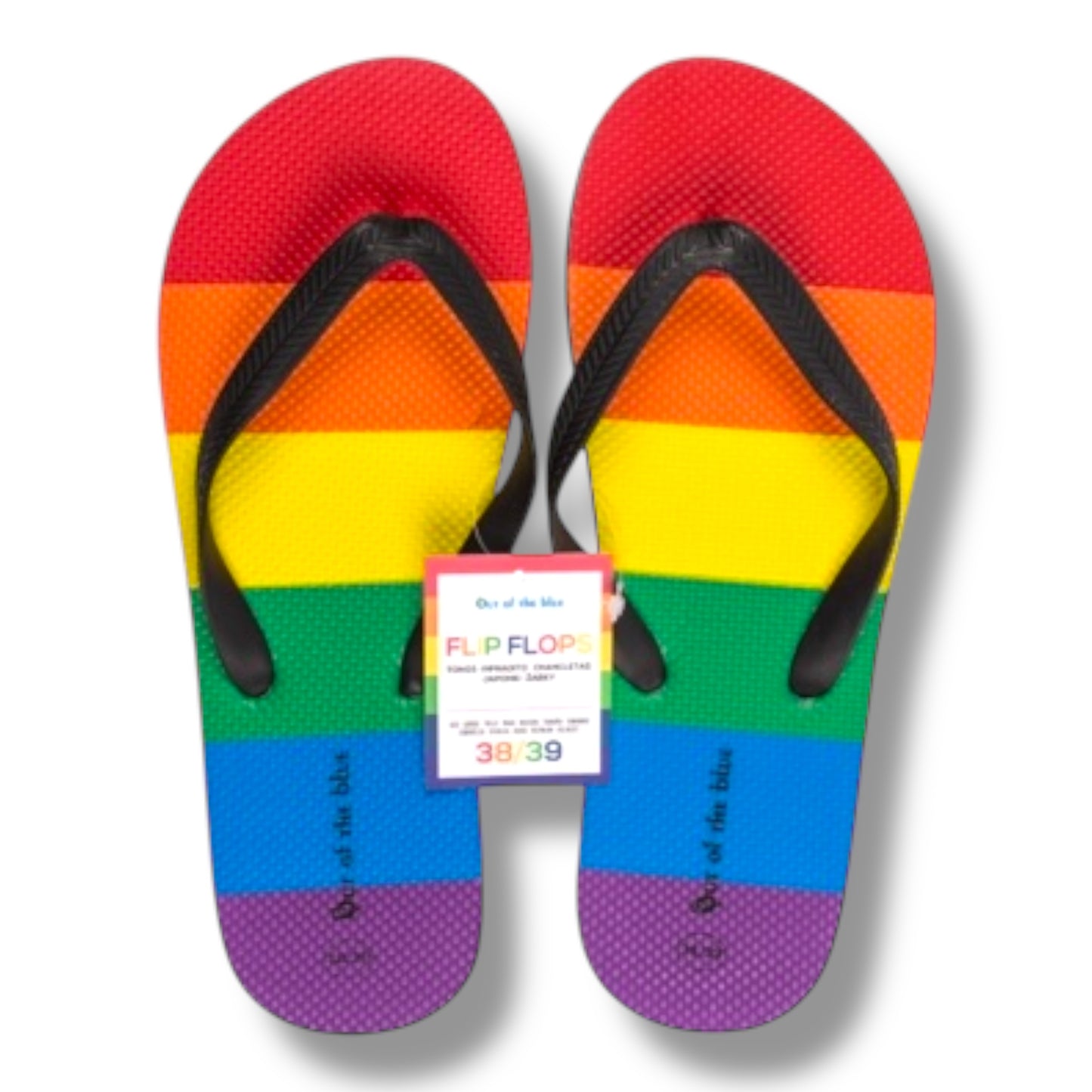 Kinky Pleasure - OB149 - Pride Rainbow Flip Flops