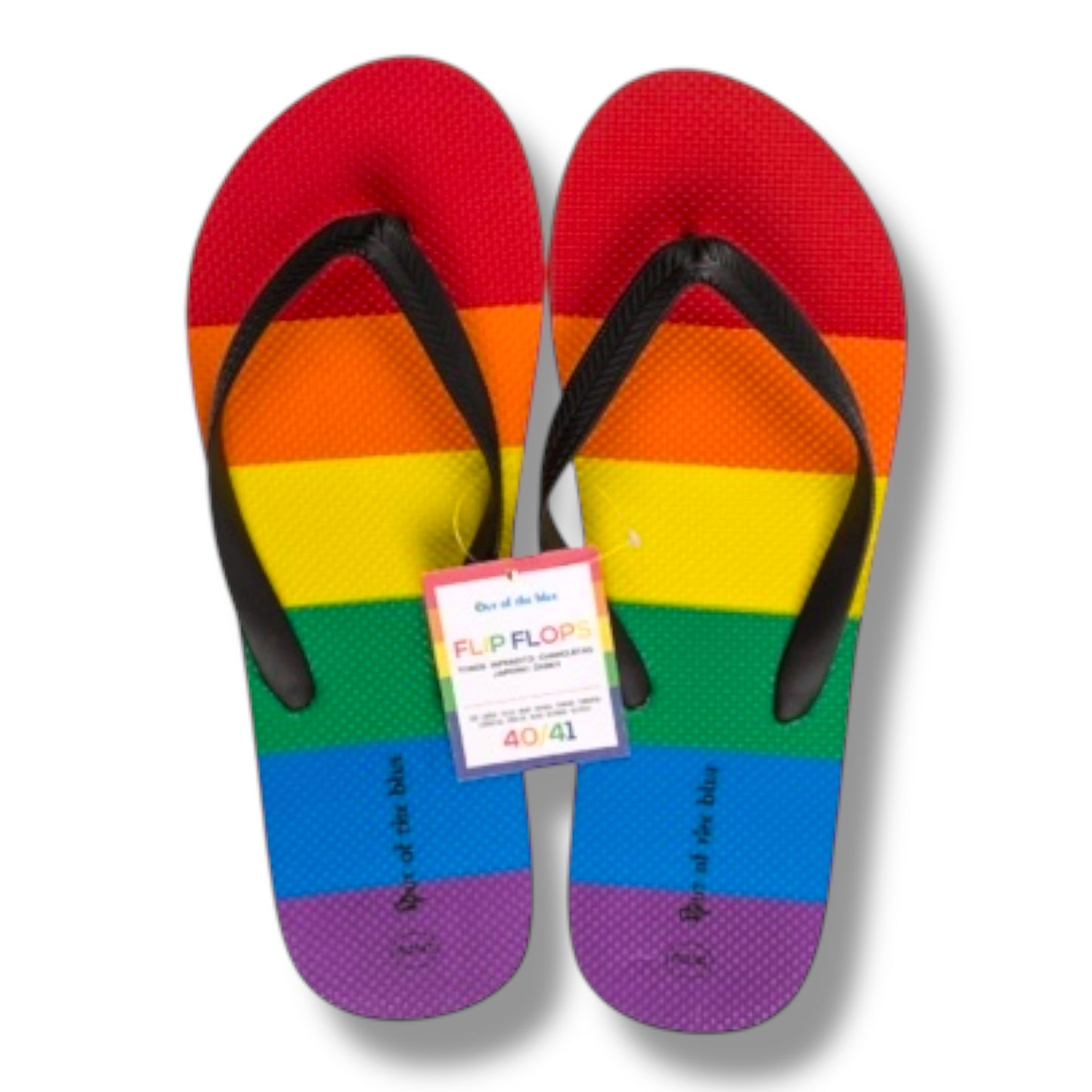 Kinky Pleasure - OB149 - Pride Rainbow Flip Flops