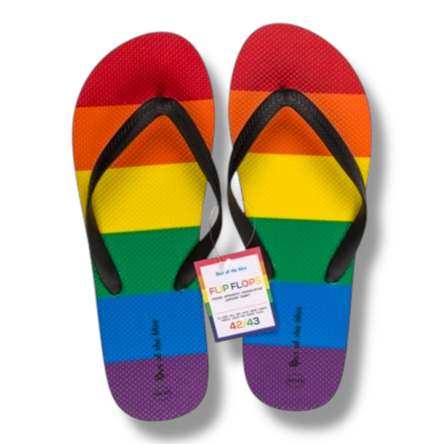 Kinky Pleasure - OB149 - Pride Rainbow Flip Flops