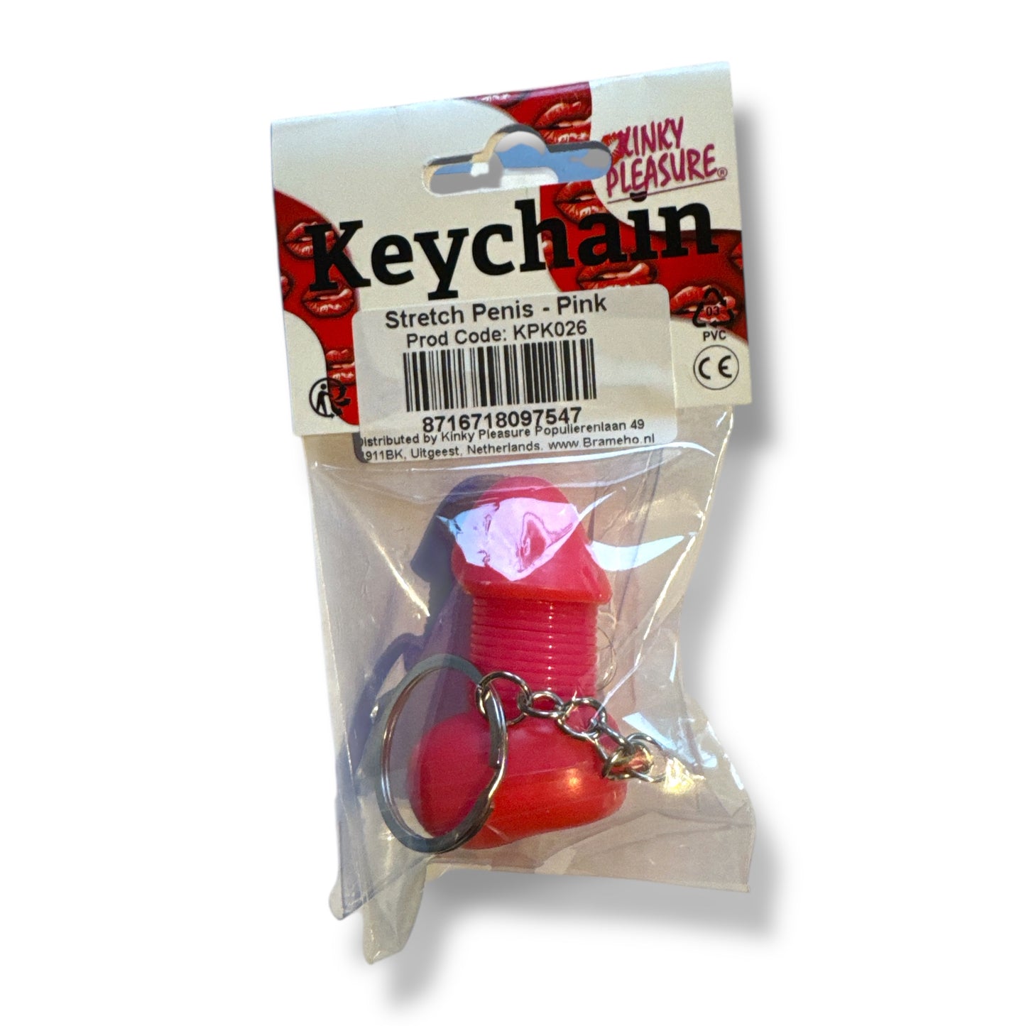 Kinky Pleasure - KPK026 - Keychain - Stretch Penis - Pink