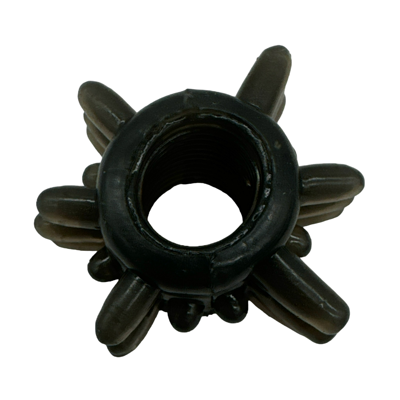 Power Escorts - BR290 - 60 pcs In Clear Jar Texture Cockring - Black - Extra Stretchable