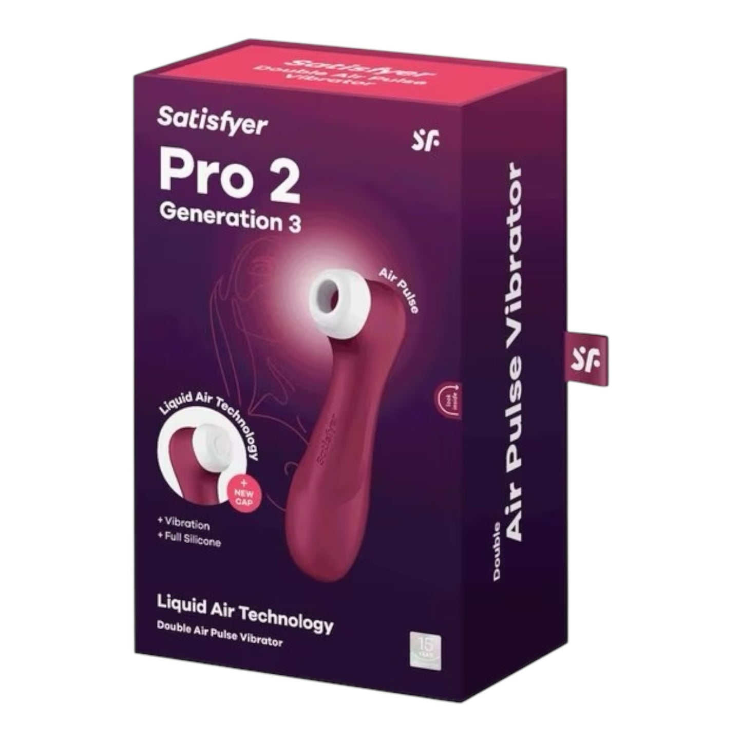 Satisfyer - Bestseller Model - Pro 2 Generation 3 Air pulse Stimulator + Vibration - Airsucker