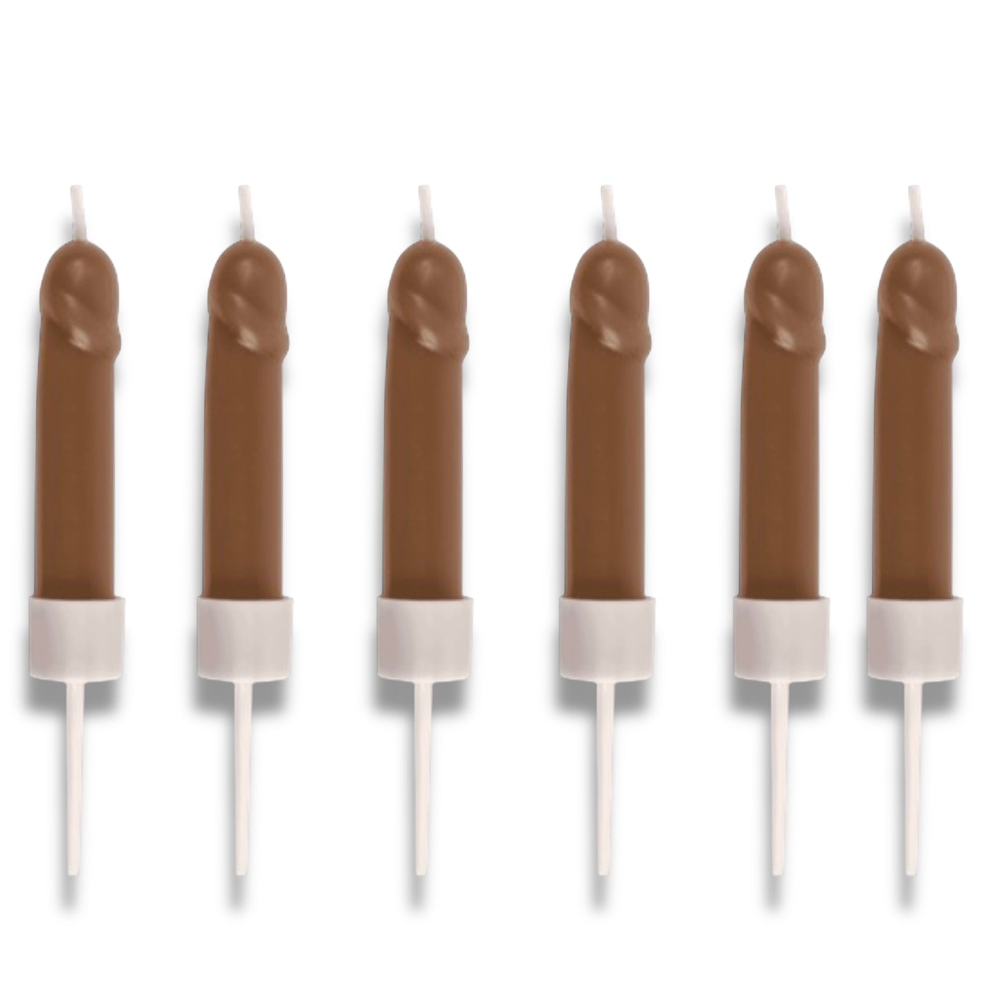 Kinky Pleasure - OB137 - Penis Candles 6 Pieces 2 Colours