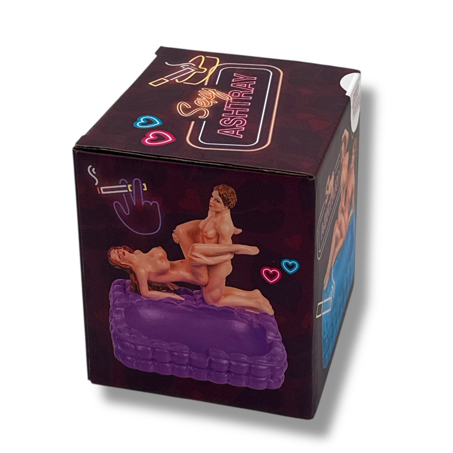 Kinky Pleasure - OB153 - Sexy Fucking Couple Ash Tray - Purple