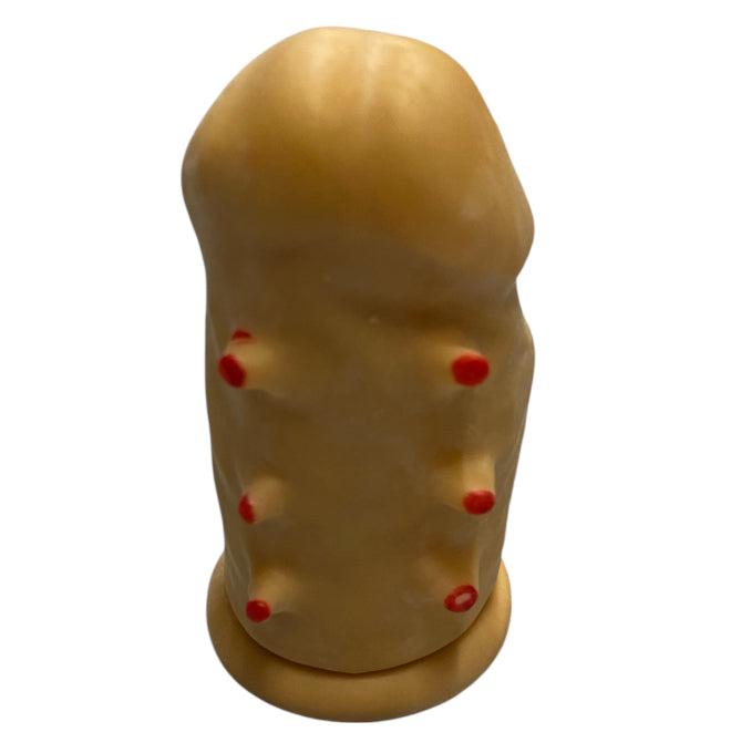 Small Flesh Penis Sleeve with Red Dots | Extra Stimulation | Red Window Box - Club