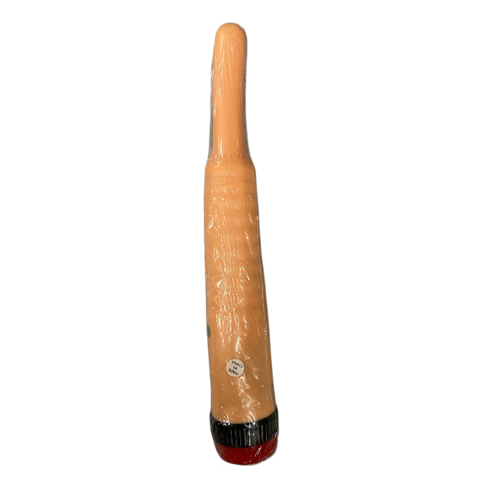 Realistic Flesh Vibrator with Thin Top And Extra Ribble – Multi-Speed, Windowbox - Dark Spots -Club