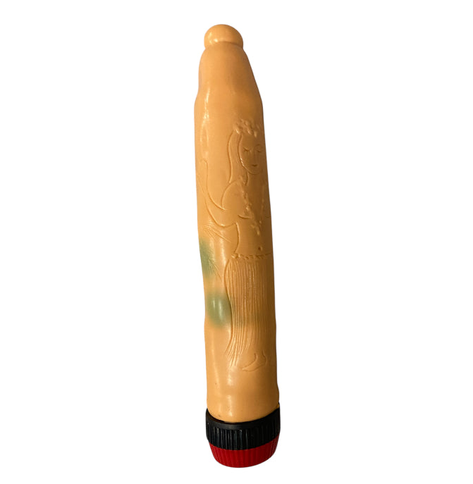 Super Satisfaction Realistic Vibrator – Ribbed Top | Flesh 18 cm – Blue Box - Club