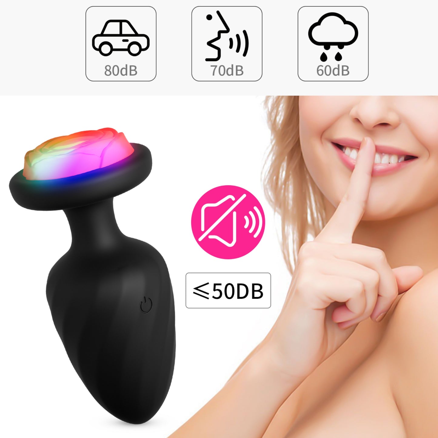 Power Escorts - BR314 - Party Plug - Remote Plug USB Rechargeable - 10 Functions
