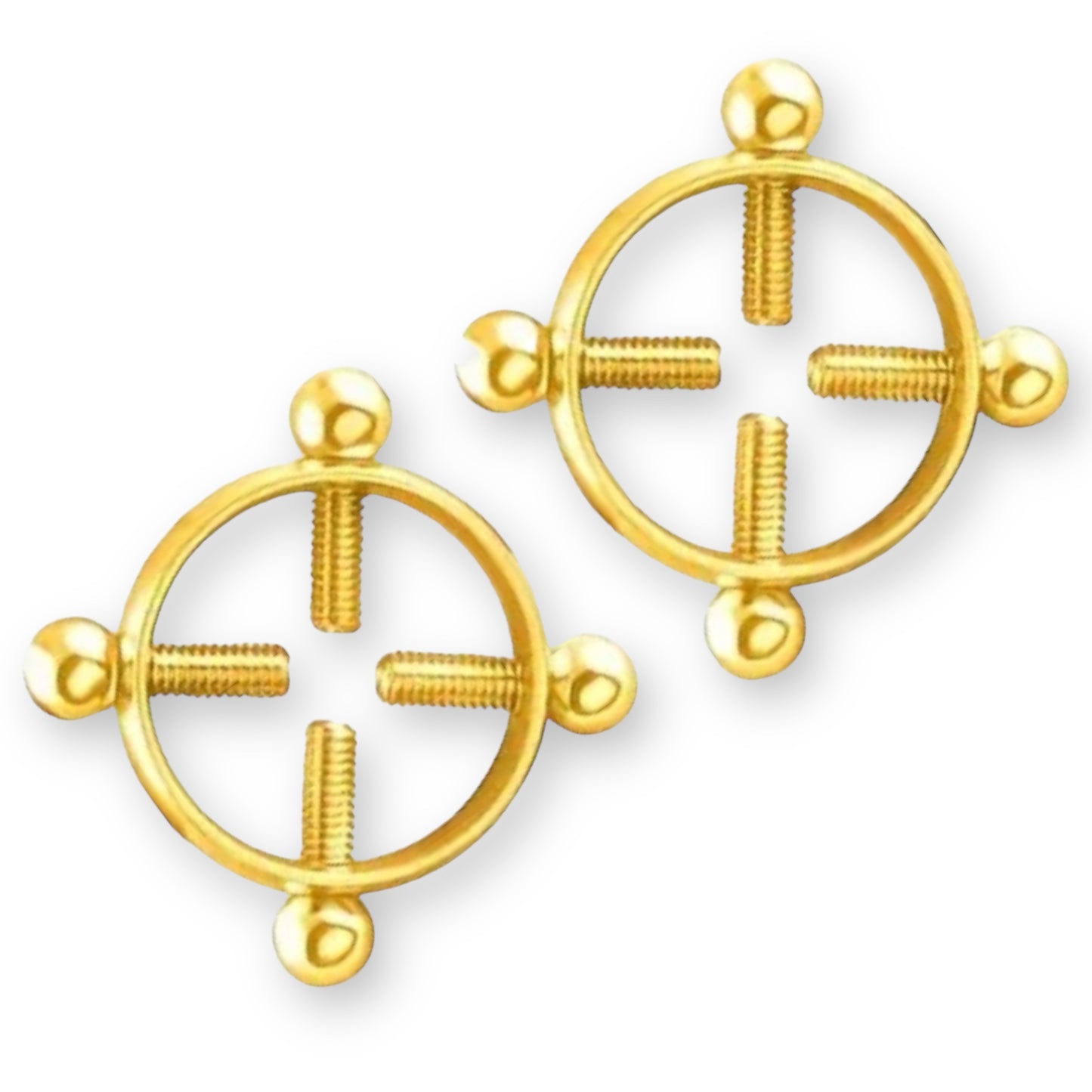 Kinky Pleasure - NC07- Double Trouble - Kinky Clamps - 7 Colours - Heavy version - Nipple clamps - Stylish Colourbox
