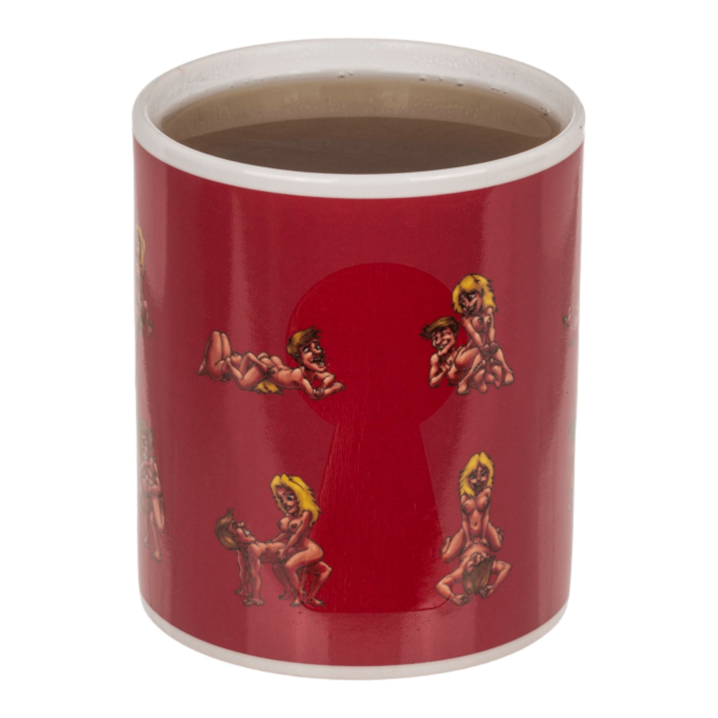 Kinky Pleasure - OB114 - Heat Colour Change Cartoon Strippers Drinking Mok - 300ml