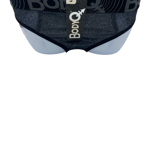 BodyQ Male Lingerie – Jockstrap Grey Black Size S, M, L