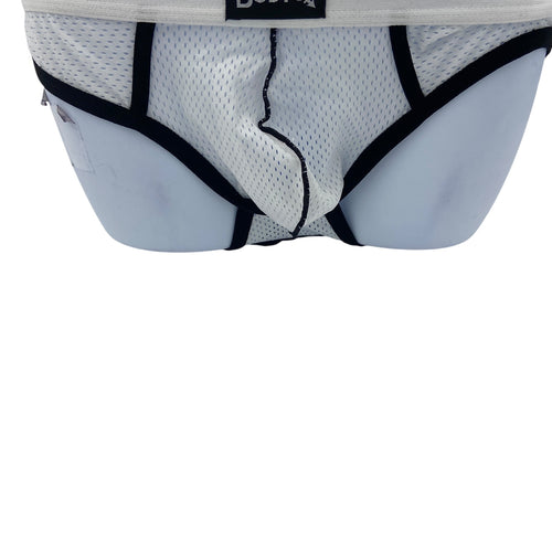 BodyQ Male Lingerie – Jockstrap White Black Size L