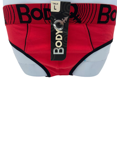 BodyQ Male Lingerie – Jockstrap Red Black - Size S, M, L