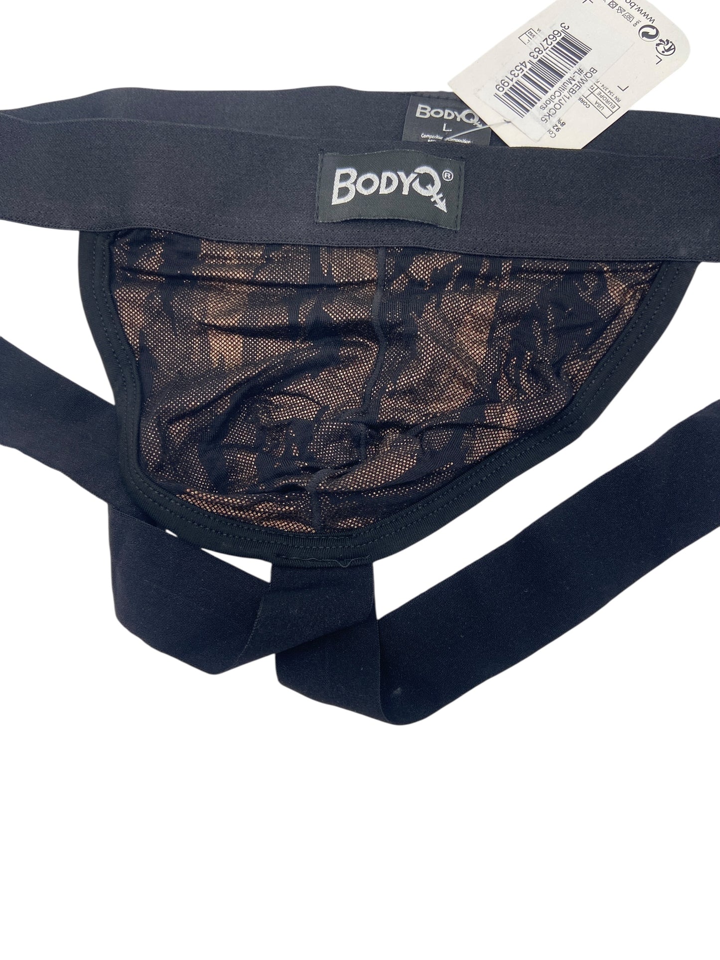 BodyQ Male Lingerie – Jockstrap Gold Brown Black - Size L, XL