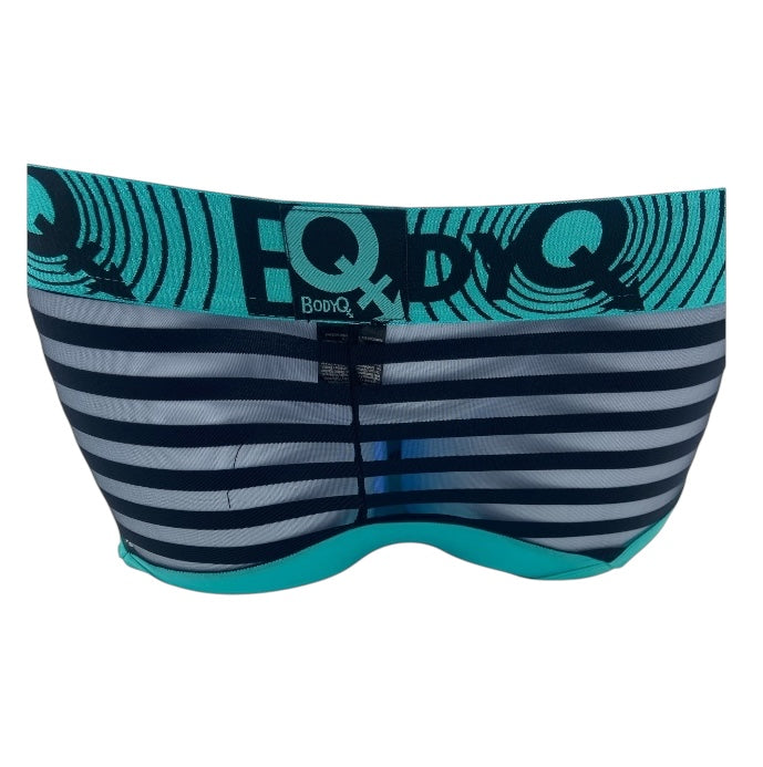 BodyQ Male Lingerie - Sexy Men’s Underwear Boxer – Aqua with Net Black - S/M/L
