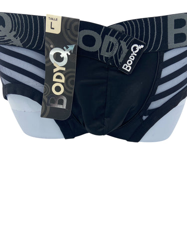 BodyQ Male Lingerie - Sexy Men’s Underwear Boxer – Black Net - S/ M/ L