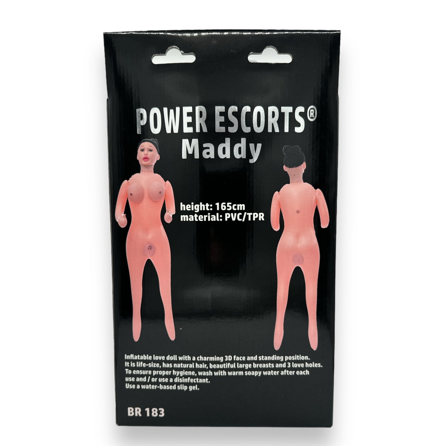 Power Escorts - BR183 - Maddy Blow Up Doll - 3D Face / 3D Big Tits / 3D Pussy / 3D Anal - Big Size 150 CM Inflatable doll - Real Skin Pussy