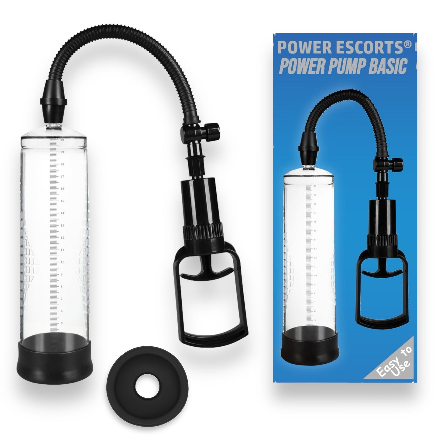 Power Escorts - BR170 Clear - Power Pump Basic - Penis Pump - Transparant
