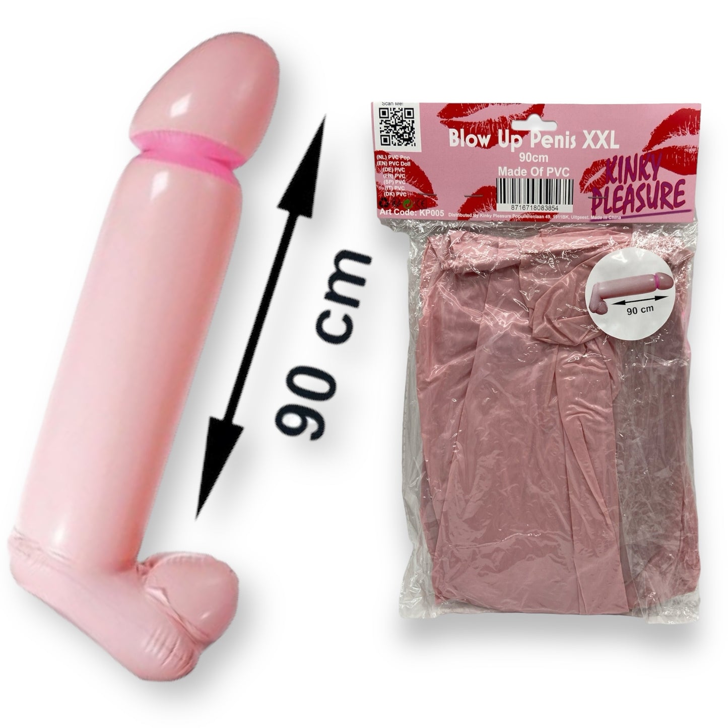 Kinky Pleasure - KP005 -Inflatable Mega Penis XXL - 90cm - 1 Piece