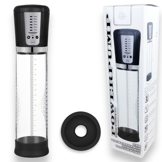 Boysoftoys Power Electric Vacuum Penis Pump - USB rechargeable - Big size 29 cm - dia 6,9 cm - 60-00013 - Colour box