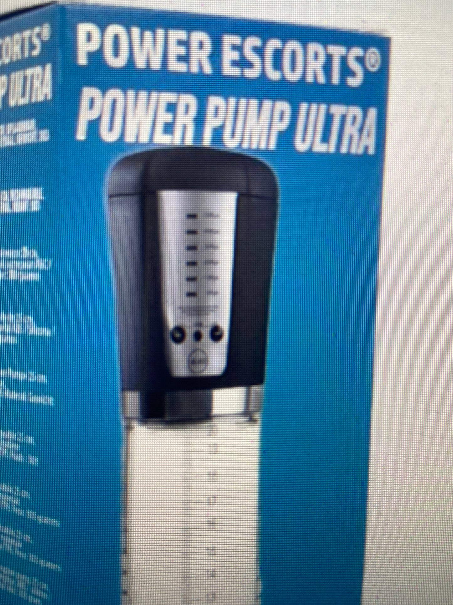 Power Escorts - BR52 - Power Pump Ultra - Automatic Penis Pump - With Extra Exchangeable Pussy & Digital Manometer - Rechargeable - Black/Transparant