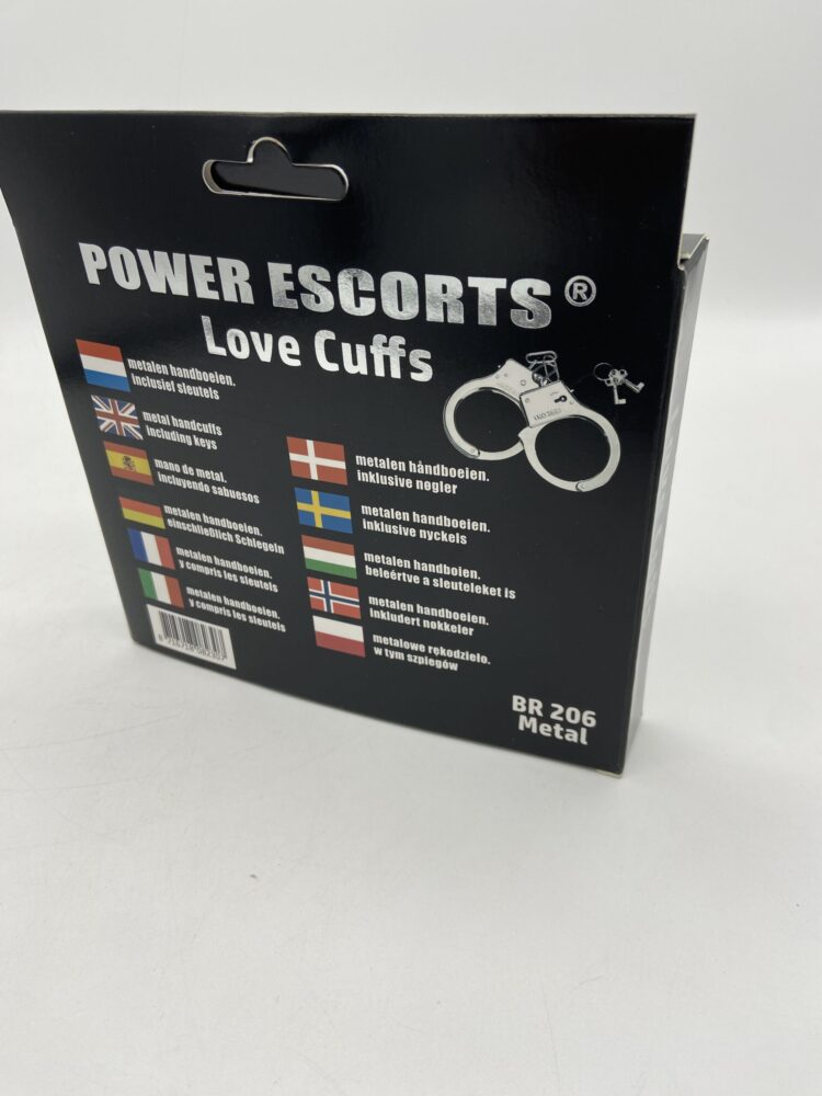 Power Escort - BR206 Metal Hand cuffs - Love Cuffs -